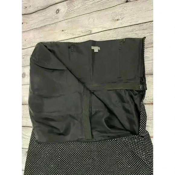 Ann Taylor Dress Black Strapless White Polka Dot Sheath Built-in Bra Size 6 - Picture 13 of 16